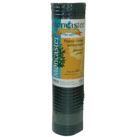 Grillage mailles carrées - 1,4m - PVC - Vert - 25m de longueur (1/3)