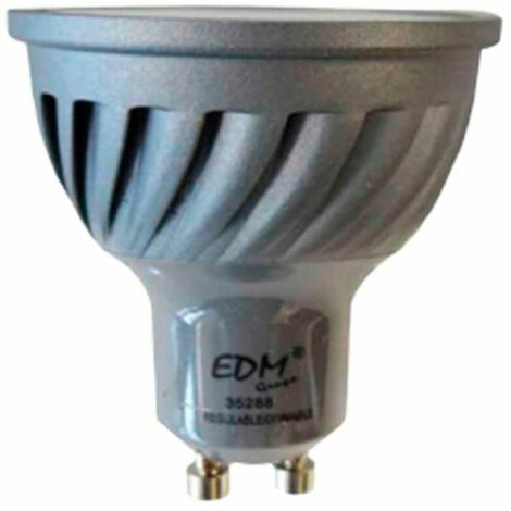 Ampoule Led Gu10 Dimmable 6w éclairage Led Dimmable Chaleureux Et économe. - Edm (1/3)