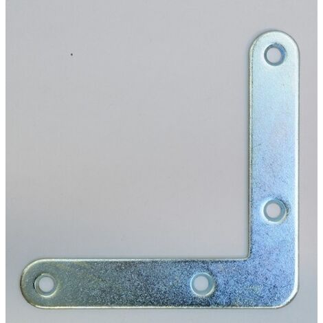 Équerre da cadre TORBEL - zinguée blanc - 100x100 mm - épaisseur 2mm (1/2)