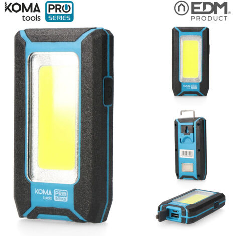 EDM – Lampe torche rechargeable 500 lumens – Autonomie 8h – IP44 – Batterie lithium 3400mAh – Power bank USB Type-C – 36444 (1/7)