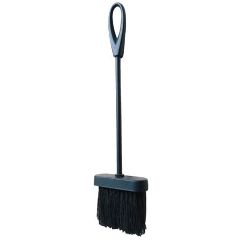EDM – Balai cheminée 10 cm – Longueur 39 cm – Accessoire noir pour entretien cheminée – Conçu pour espaces confinés (1/3)