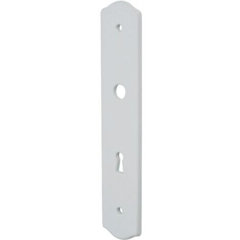 Plaque porcelaine - BRIONNE - Clé L - Tradition GM - 250x50 mm - Blanc porcelaine (1/2)