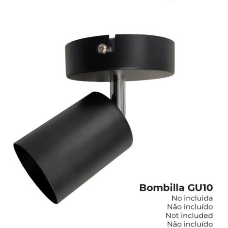 Applique orientable GU10 noire (1/3)