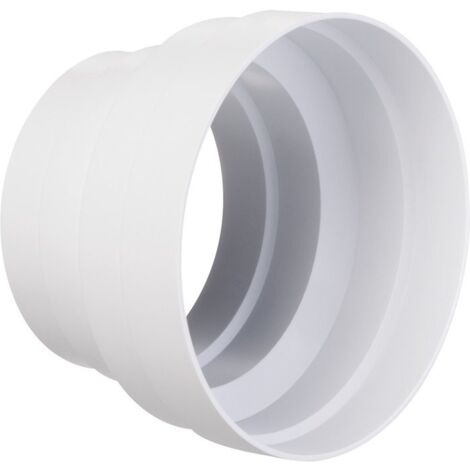 Atlantic – Raccord réduit plastique pour VMC – Ø mâle 125 mm – 150 mm – Conçu pour espaces confinés – Vendu à l'unité (1/4)