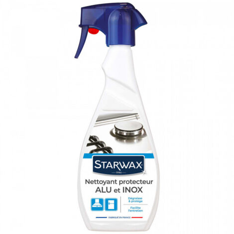 Nettoyant alu inox pulvérisateur 500 ml – Nettoie et fait briller – Protection anti-encrassement – Apte contact alimentaire – Brunel (1/5)
