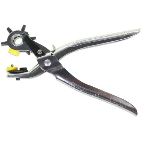 Pince à rivets - MARQUE - 3 fonctions - Gris - Cuirs, métal - 21 cm (1/4)