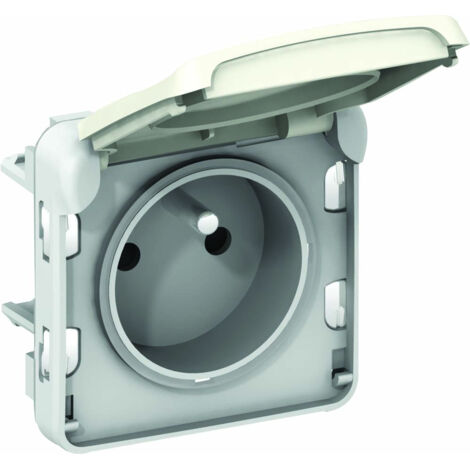 Prise électrique - LEGRAND - Plexo 069951 - 2P+T 16A - IP55 - Blanc composable