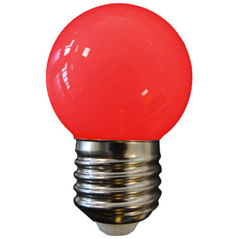 Ampoule LED sphérique mate E27 1,5W 200 lumens rouge - EDM - 35445 (1/3)