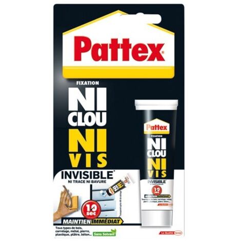 Colle Ni clou ni vis invisible Pattex - Tube 40 ml (1/3)