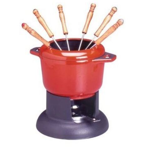 INVICTA PUV100303 Fondue standard - 14 cm - Rouge (1/4)