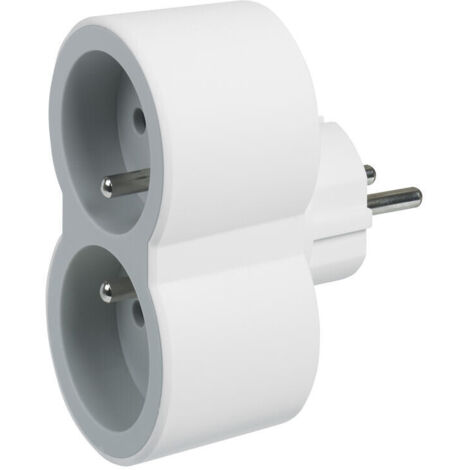 Legrand – Multiprise biplite 2 phases + terre 16A – 2 prises 3680W – Blanc pour espaces confinés – Idéal pour chantiers humides (1/8)