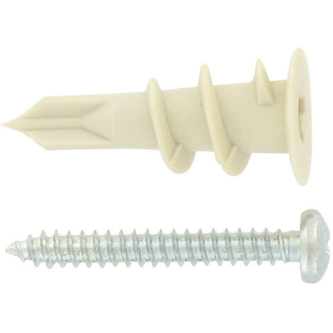 Cheville autoperceuse nylon 33mm – Fixation dans matériaux creux – Vendu par 10 – Ancrage rapide sans perçage – Fix-Pro