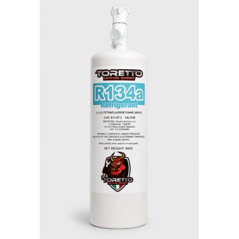 R134a gaz réfrigérant 900g bouteille climatisation automobile