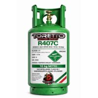 R407C Refrigerant Gas 10kg Refillable Cylinder for HVAC and Refrigeration