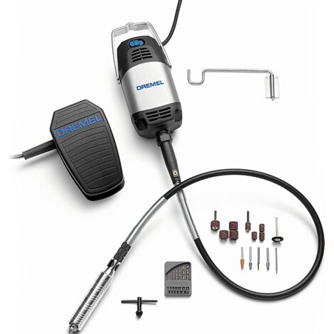 Dremel 9100 Fortiflex Heavy Duty Flexible Shaft - outil multifonction spécial avec moteur 300 W, arbre flexible et pédale