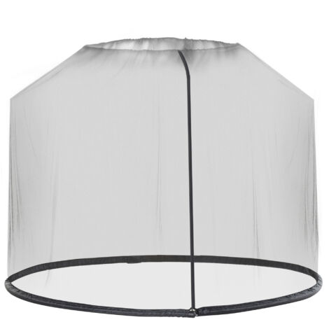 Outsunny – Moustiquaire cylindrique pour parasol 3 m – Protection optimale contre les insectes – Fermeture éclair – Maillage en polyester oxford 210D
