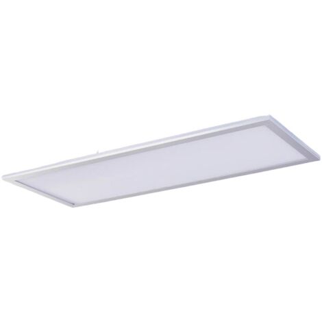 Lindby – Plafonnier LED 4000K – Panneau 80 cm x 30 cm – Éclairage blanc neutre pour cuisine – Métal moderne