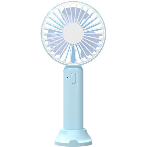 Mini ventilateur – Ventilateur de bureau silencieux, vent fort, 3 vitesses réglables – Ventilateur de cils à chargement USB pour l'extérieur, l'intérieur et les voyages (1/5)