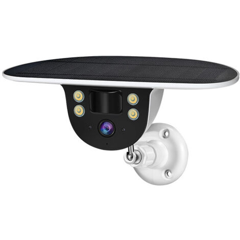 Caméra de surveillance extérieure à double objectif à énergie solaire, expérience de sécurité à domicile, surveillance sans fil à 360 degrés et précision haute définition (1/5)