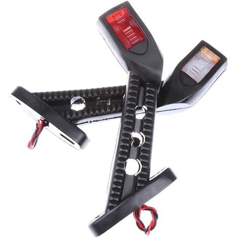 Feux de gabarit LED 12-24V – 28 LED pour remorque – Plastique durable – Installation rapide pour sécurité routière (1/5)