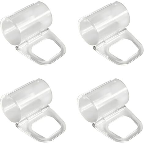 4pcs 20mm pull Hook HAND GRIP, rideau plissé montage facile support de support fixe, accessoires pour rideaux (1/5)