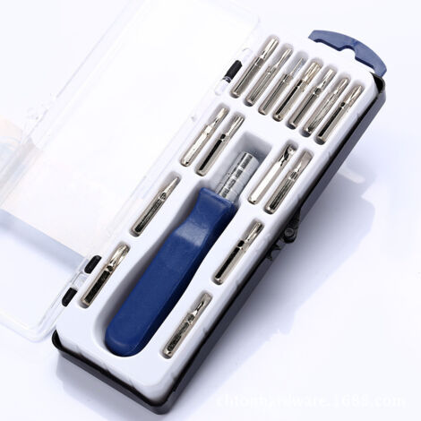 16 en un tournevis multifonction starter set, petit tournevis Multi - fonction lot tête tournevis magnétique (1/5)