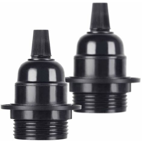 Pièce/colis vis Douille ES E27 Suspension en bakélite noire (1/4)