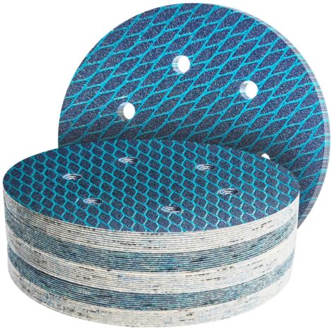50 Pièces Disque de Ponçage 150mm Grain 320 Pour Ponceuse Excentrique （6 Trous/Losange） (1/5)