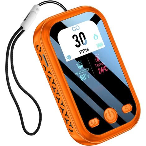 Détecteur de monoxyde de carbone portatif – Écran LCD couleur 1,9" – Capteur électrochimique – Autonomie jusqu'à 50h – Pour camping et véhicules - 3-in-1 (1/5)