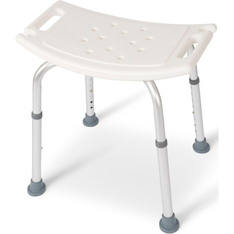 Tabouret de Douche – Hauteur réglable 39-52 cm – Siège de Douche antidérapant – Aide à la Douche – Siège de Bain (sans Dossier) (1/5)