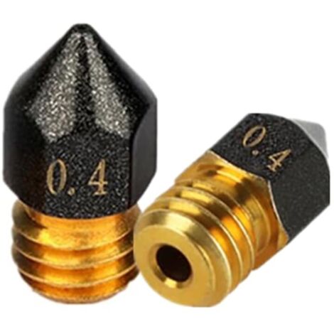 2pcs accessoires pour imprimante 3D buse en laiton volcanique MK8 - 0.4 / 1.75mm pour 1.75mm Ender3 Pro CR10/S (1/5)