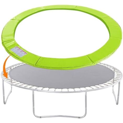 Protection de bord de trampoline, diamètre 183 cm, couverture de ressorts, protection des bords, tapis de sécurité, résistant aux UV, indéchirable -Vert (1/5)