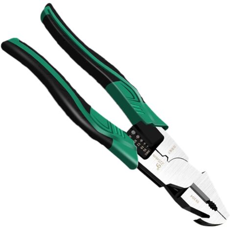 Fil Cutter, Cable Pliers, Outil de sertissage, Multifunctional Stripping Blade Nail Remover Edge Compact Handheld Design for Electrician Repair and Crafting Use, 1.57 Inches (1/5)