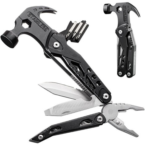 Marteau Multifonction, 15 en 1 Outil Multifonction, Idee Cadeau Homme Original, Cadeau Papa Gadget Insolite Utile, Cadeau Anniversaire Homme, Cadeau Fete des Peres (1/5)