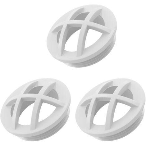 Hayward SP1026 Lot de 3 raccords d'entrée en fibre de verre vinyle pour piscines, spas, filetage mâle de 3,8 cm pour entrées murales de piscine (1/5)