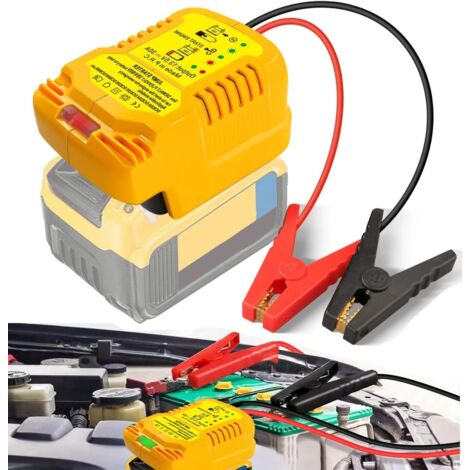 Adaptateur de démarrage de voiture pour Dewalt 20 V, batterie de démarrage portable 12 V, moteurs diesel jusqu'à 3,5 L à essence 6,5 L, adaptateur de câble de démarrage automobile (1/5)