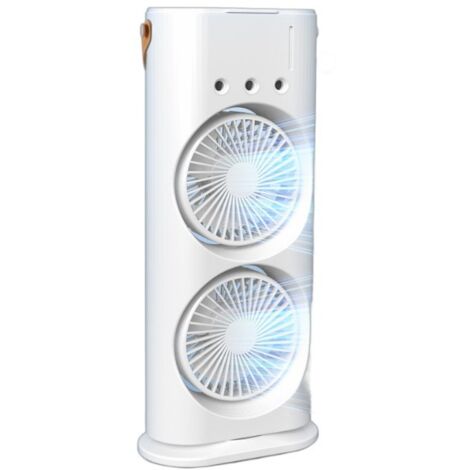 Climatiseur portable silencieux avec télécommande – Vent à 3 vitesses – Éclairage d'ambiance coloré – Refroidissement rapide pour espaces confinés
