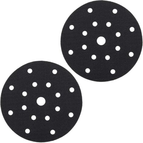 2pcs 150mm 17 Trous Disque de Protection Adhésif pour Tampon d'interface Souple pour 150mm 17 trous Tampon de Ponçage Pneumatique et Électrique Auto-aspiration Polisseuse et Ponceuse (1/5)