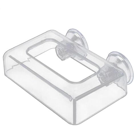Distributeur de nourriture fixe pour poissons – Distributeur de nourriture fixe anti-dérive – Design carré pour grands et petits bassins (1/5)