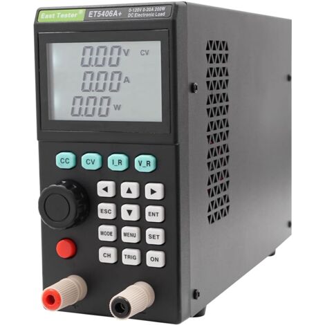 Testeur de charge électronique ET5406A+ 200 W, détecteur de charge CC programmable, testeur de courant et de tension USB pour alimentation, batterie, chargeur et électronique de puissance. (1/4)