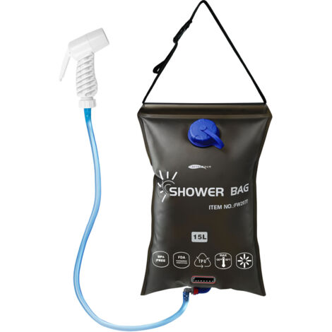 Douche Solaire, Douche De Camping À Pression Extérieure 15L avec Matériau TPU, pour Randonnée, Camping, Plage, Natation (1/5)