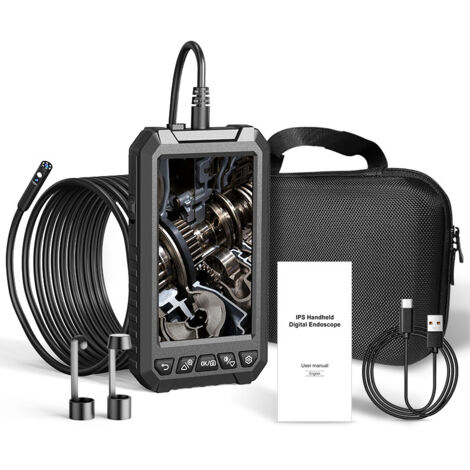 1.5X Zoom 5 Pouces 1080P 8mm IPS IP67 Caméra D'Inspection Endoscopes Industriels Détachables 5M (1/5)
