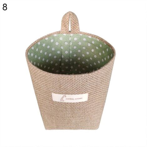 Panier de rangement Créatif Grande Capacité Jute Pratique Multifonctionnel Mural Suspendu Bureau Panier Bin Pour (1/5)
