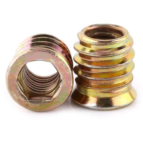Ensemble de 20 pièces, M8 15mm kit de vis à tête plate creuse hexagonale en carbone galvanisé à filetage complet (1/5)