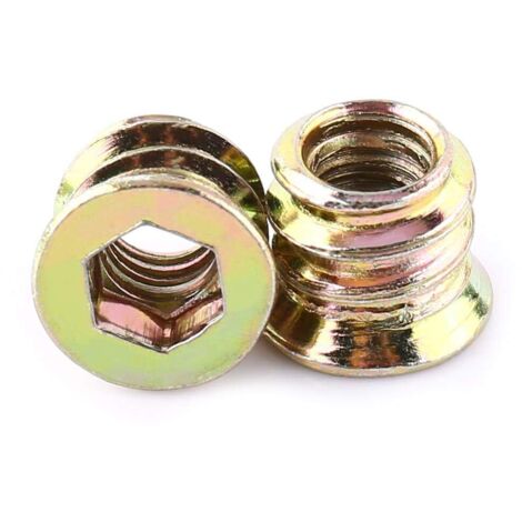 Ensemble de 20 pièces, M6 10mm kit de vis à tête plate creuse hexagonale en carbone galvanisé à filetage complet (1/5)