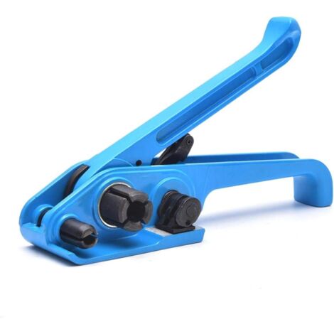 Outil de Serrage des Bandes Tendeur Main, Cerclage d'Emballage de Scellement de Palette Robuste, pour 11 à 19 mm Largeur PET/PP Sangles en Plastique 832301 (1/4)