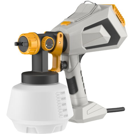 Pulvérisateur de peinture-700W HVLP électrique-pulvérisateur-pistolet de peinture, récipient de haute capacité de 1200ml facile à nettoyer, 5 buses en laiton et 3 modèles, pour meubles, armoires, clôt (1/5)