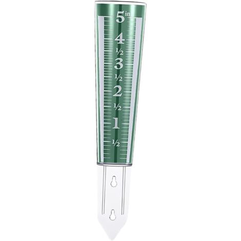 Pluviomètre à pieux, pluviomètre de jardin transparent de 5 pouces, pluviomètre pelouse précipitations (1/5)