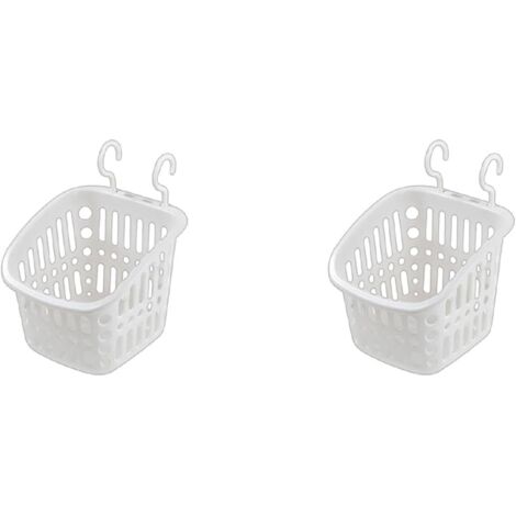 Panier de rangement avec crochets empilables pour la maison, la cuisine, le dortoir, la salle de bain, les cosmétiques - Panier de rangement avec crochets pour suspendre (1/5)