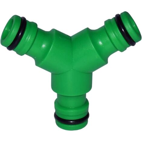 5pcs raccord pratique pour tuyau de jardin de cuisine raccord rapide 3 voies, connecteur en plastique 16 mm, vert (1/5)
